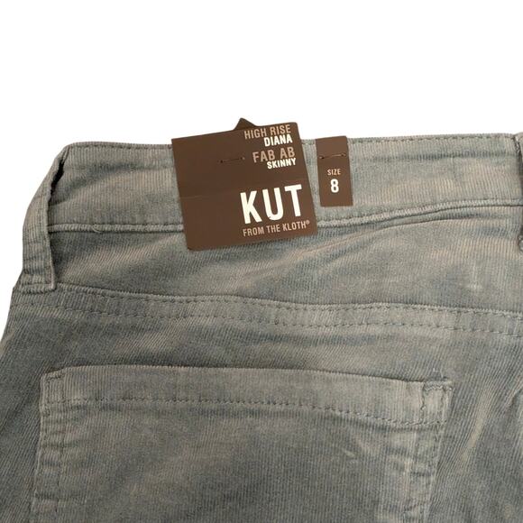 Kut from the Kloth Women's High Rise Diana Fab Ab Corduroy Skinny Jeans Size 8 - Picture 14 of 14